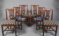 A Set of Ten Georgian Style Mahogany Chairs James River Collection Hickory Chair