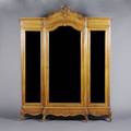 A Louis XV Style Breakfront Vitrine Cabinet