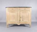 A Continental Painted Marble Topped Buffet