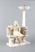 An Italian Alabaster Lamp