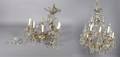 A Pair of GiltMetal NineLight Chandeliers