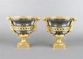 A Pair of Louis XVI Style Gilt Bronze Mounted Marble Jardinieres