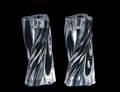 294 PAIR OF BACCARAT CRYSTAL CANDLE HOLDERS