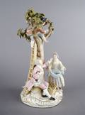 A Meissen Figural Group of Apple Picking