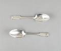 A Pair of Scottish George III Sterling Silver Dressing Spoons Glasgow