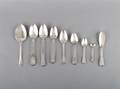 Eleven Georgian Sterling Silver Spoons