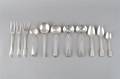 Eleven George III Sterling Silver Utensils London