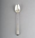 A George III Sterling Silver Armorial Dressing Spoon London