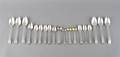 Nineteen George III Sterling Silver Spoons London