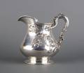 An American Sterling Silver Hand Hammered Water Pitcher Gorham for Spaulding  Co Chicago