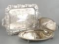 Three Silverplate Trays