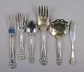 An American Sterling Silver Part Flatware Service Towle Old Georgian Pattern