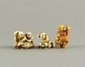 A Group of Three Japanese Ivory Netsuke