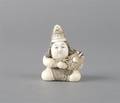 A Colored Ivory Netsuke