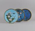 A Group of Three Japanese Cloisonne Chargers