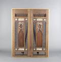 Two Egyptian Mamluk Revival MotherofPearl Inlaid Doors
