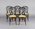 Five Thonet Bentwood Chairs