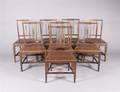 A Set of Eight George III Mahogany Dining Chairs