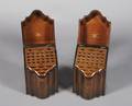 A Pair of George III Mahogany Knife Boxes