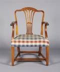 A George IIIII Mahogany Open Armchair