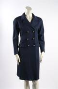 An Eisa Navy Blue Wool Coat