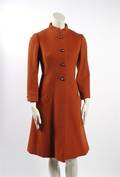 A Geoffrey Beene Burnt Orange Wool Coat