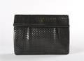 A Fendi Navy Blue Leather Clutch