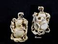 291 CARVED IVORY SNUFF BOTTLE