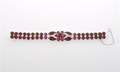 An Eisenberg Ice Red Rhinestone Bracelet