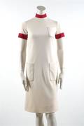A Norman Norell Cream Wool Dress