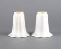 A Pair of Steuben Ivorine Glass Shades