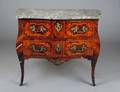 302 LOUIS XV INLAID MAHOGANY COMMODE