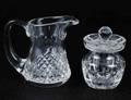 337 WATERFORD CRYSTAL CREAMER AND MUSTARD POT