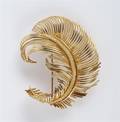 An 18 Karat Yellow Gold Brooch Tiffany  Co