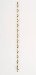 A 14 Karat Yellow Gold and Diamond Bracelet