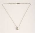 A White Gold and Diamond Pendant