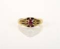 A Vintage 18 Karat Yellow Gold and Ruby Ring