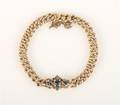 A 14 Karat Rose Gold Sapphire and Diamond Bracelet