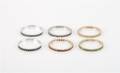 A Set of 18 Karat Gold Gem Set Stacking Rings
