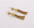 A Pair of 15 Karat Yellow Gold Earrings