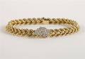 An 18 Karat Yellow Gold and Diamond Choker Necklace