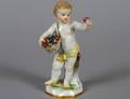 3 MEISSEN PORCELAIN FIGURE OF A PUTTO