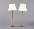 A Pair of Brass Lamps