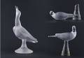 A Group of Three Lalique Birds