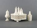 An English Creamware Castor Set