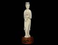 36 CARVED IVORY FIGURE OF GUANYIN