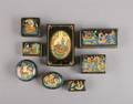 Eight Russian Lacquer Boxes