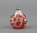 A Chinese Red Overlay Glass Snuff Bottle