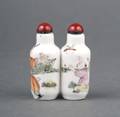 A Chinese Porcelain Double Snuff Bottle