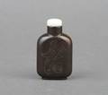 A Chinese Lacquered Zitan Snuff Bottle